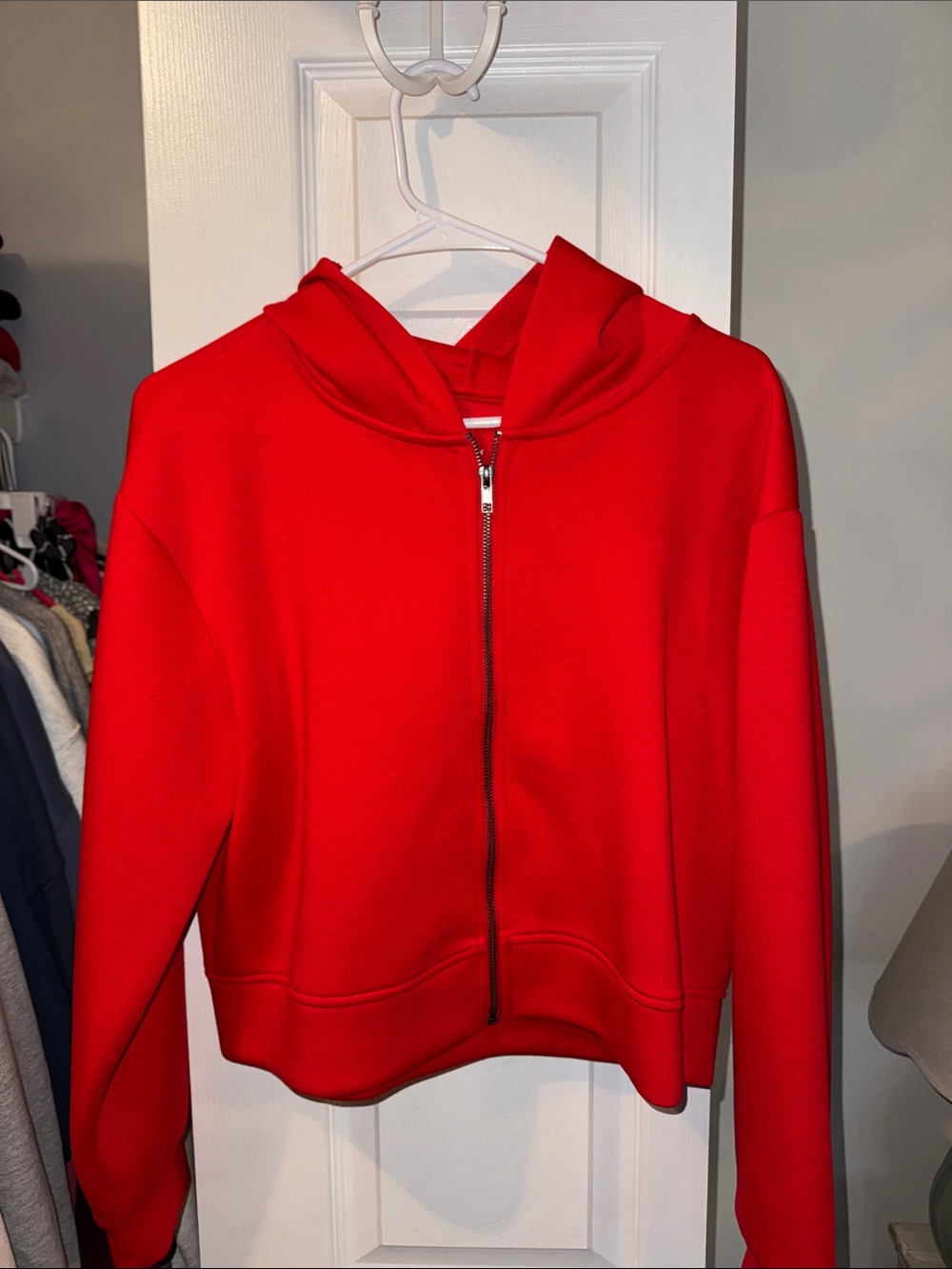 a new day Bright Red Zip Hoodie